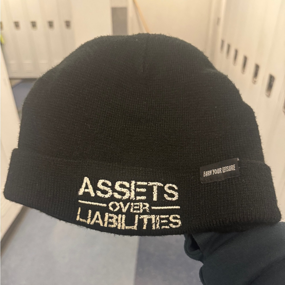Earn Your Leisure Assets Over Liabilities Beanie